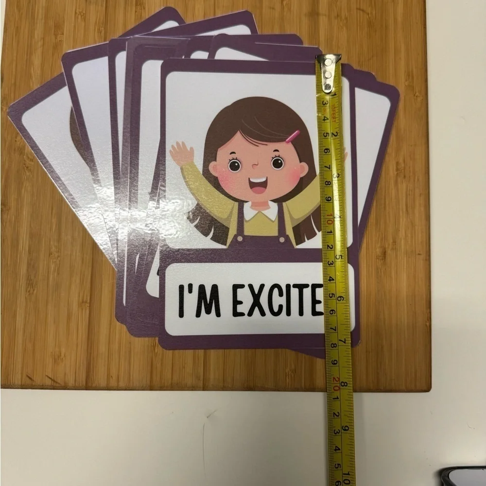 Emotions flash cards Girl​